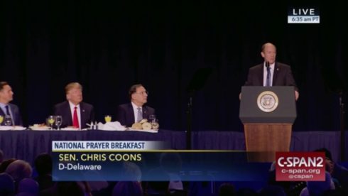 Coons Admits that the National Prayer Breakfast is Nest of Spies and Enemies of the Republic – But He is Still Going to Co-Chair it