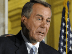 Boehner threatens to poke himself in the eye with a sharp stick unless the ACA is delayed for two weeks
