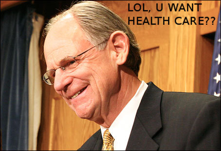 Mike Castle: LOL U Want Health Care??