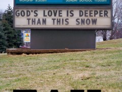 Sunday Church Sign Mini Sermon