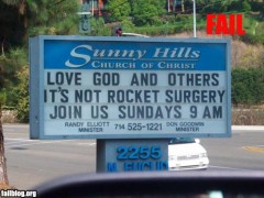 Sunday Church Sign Mini Sermon