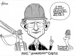 Mike Castle Flip Flops on Stimulus Funds