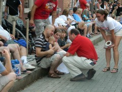 July 4th: Kovach Meets Regular Sized Baby Being Held By Giant Baby