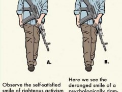 How to tell the difference between an Open Carry Patriot and a Deranged Maniac
