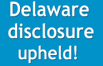 Delaware’s Disclosure Law Upheld