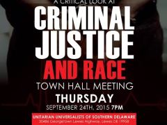 A Critical Look at Criminal Justice and Race Sussex County Town Hall Meeting This Thursday in Lewes