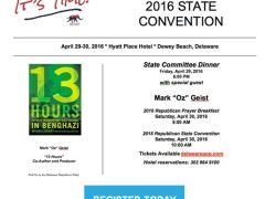 DEGOP State Convention featuring the guy who wrote the Bengahzi book that inspired the flop Bengahzi movie