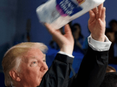 Trump Lobs Paper Towels at Mar-a-Lago Housekeeper – Tells Her That He is the Real President