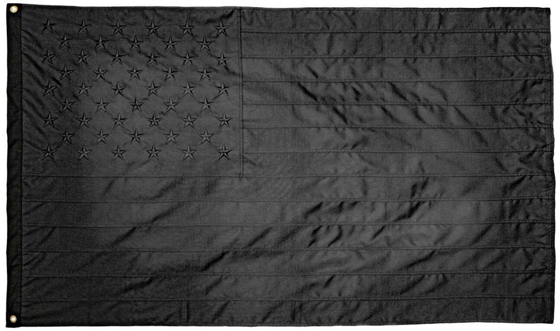 Flag of the Day – The No Quarter Black on Black American Flag ...