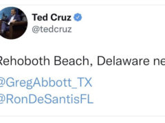 Ted Cruz Announces on Twitter that Rehoboth Beach Will be the Next Venue for PR Stunt